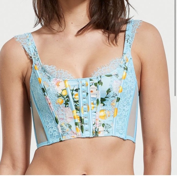 Victorias Secret Dream Angels Lace Unlined Corset Bra Top - Picture 1 of 6